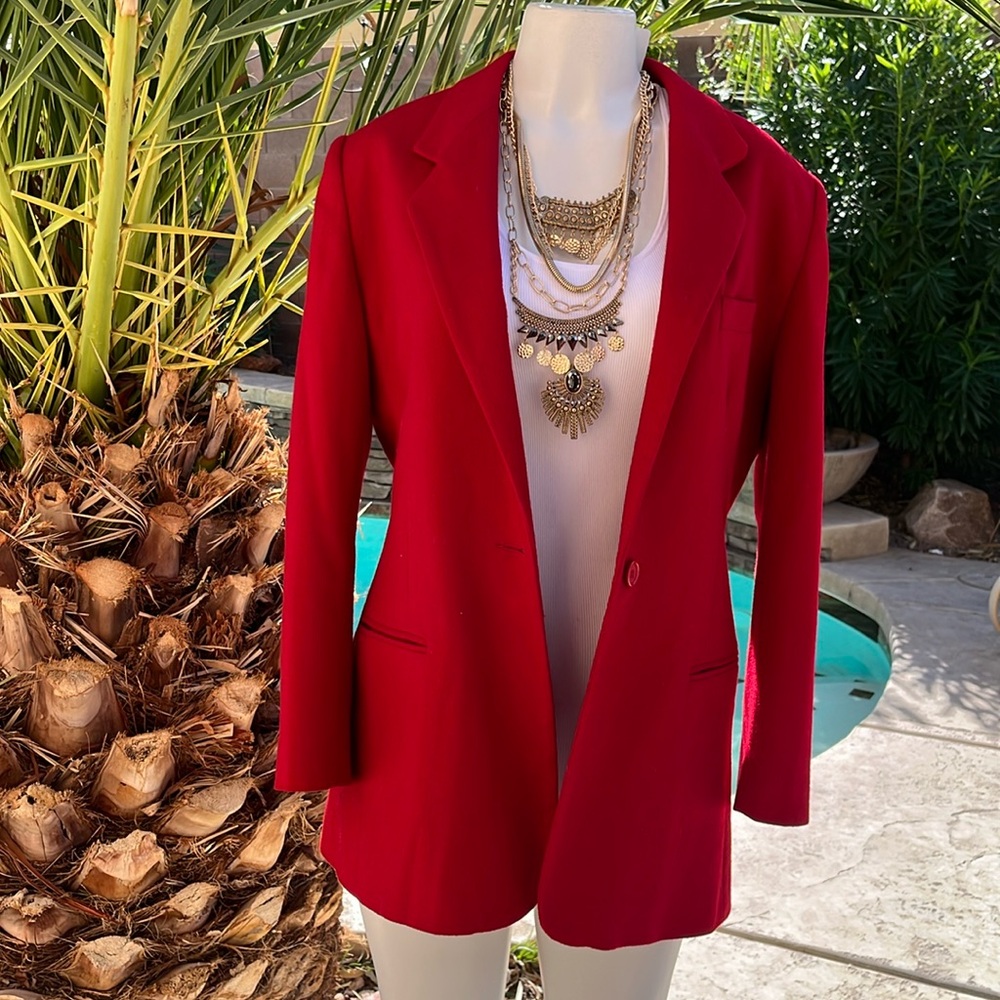Wool Cashmere Blazer Size 12